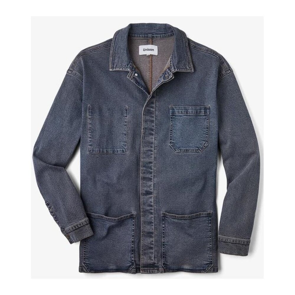 UNISON Men's The Max Chorecoat Size L In Denim Chore